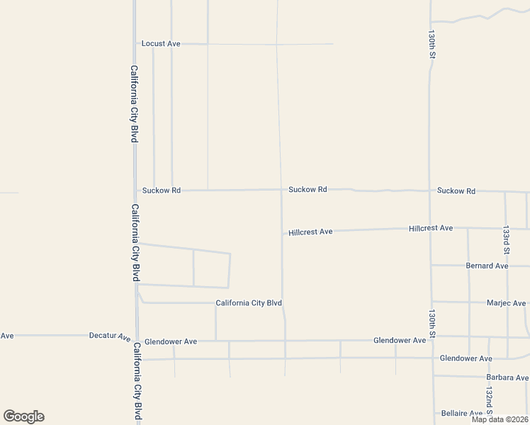 map of restaurants, bars, coffee shops, grocery stores, and more near Suckow Road in Kern County