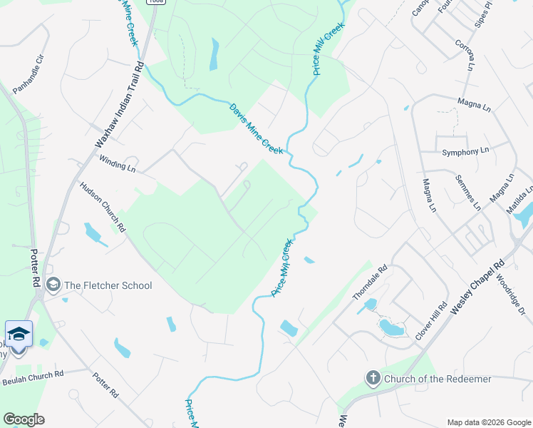 map of restaurants, bars, coffee shops, grocery stores, and more near 1608 Tarrington Way in Indian Trail