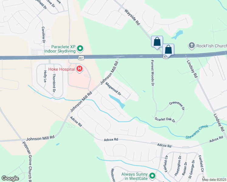 map of restaurants, bars, coffee shops, grocery stores, and more near 212 Magwood Drive in Raeford