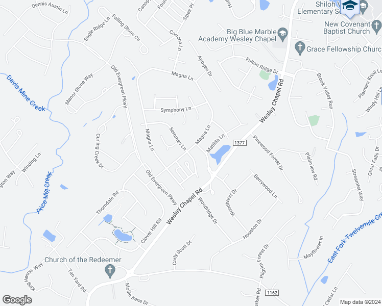 map of restaurants, bars, coffee shops, grocery stores, and more near 10005 Magna Lane in Indian Trail