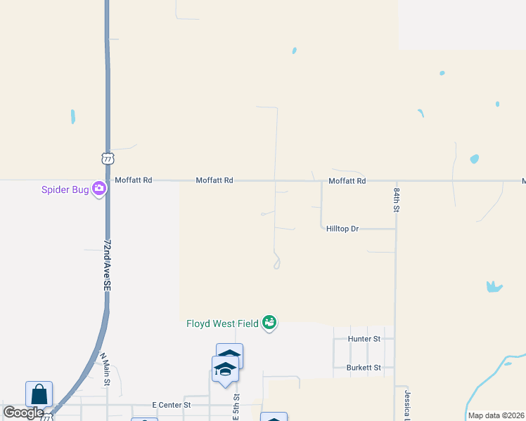 map of restaurants, bars, coffee shops, grocery stores, and more near 15750 78th Street in Lexington