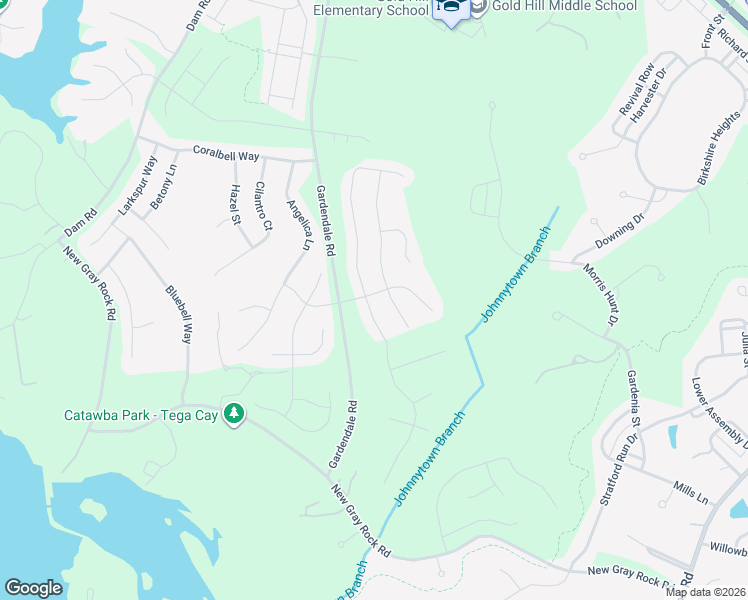 map of restaurants, bars, coffee shops, grocery stores, and more near 807 Solandra Way in Fort Mill