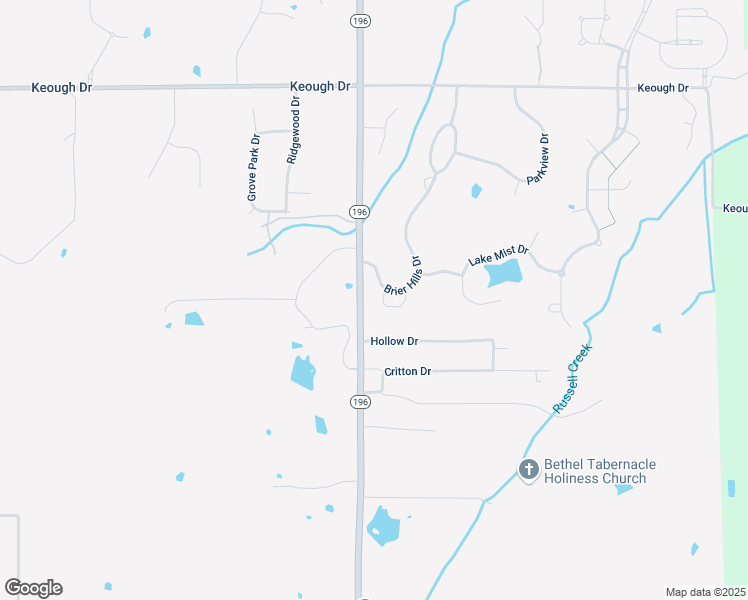 map of restaurants, bars, coffee shops, grocery stores, and more near 10 Brierwood Circle in Collierville