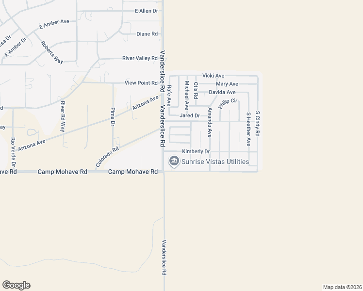 map of restaurants, bars, coffee shops, grocery stores, and more near 2548 Morgan Road in Fort Mohave