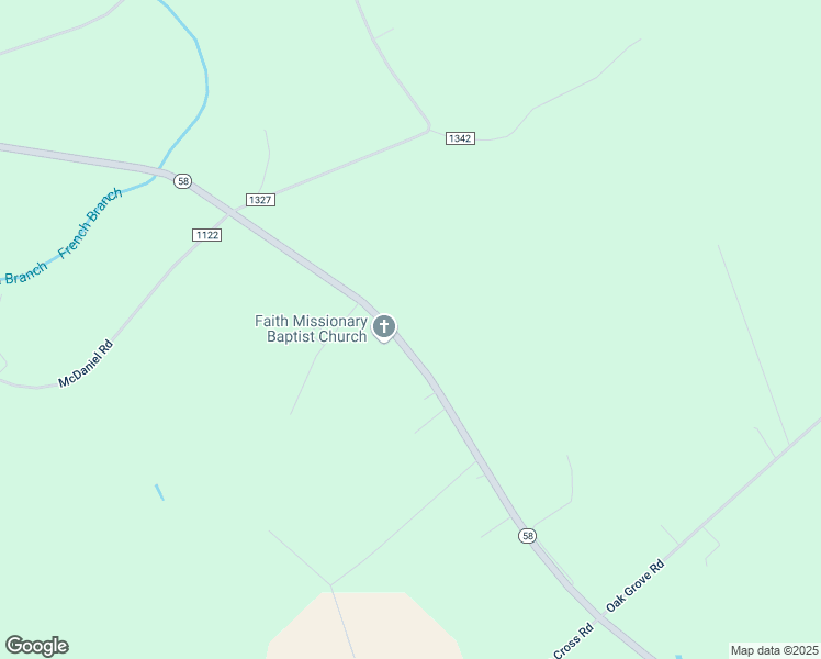 map of restaurants, bars, coffee shops, grocery stores, and more near 2237 North Carolina 58 in Trenton