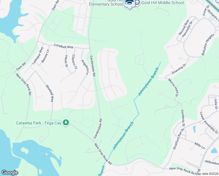map of restaurants, bars, coffee shops, grocery stores, and more near 807 Solandra Way in Fort Mill