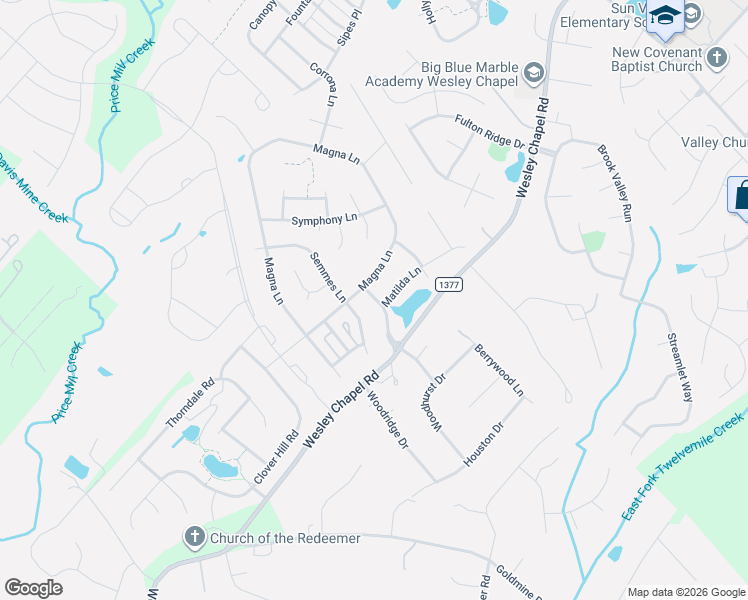 map of restaurants, bars, coffee shops, grocery stores, and more near 1023 Taylor Glenn Lane in Indian Trail