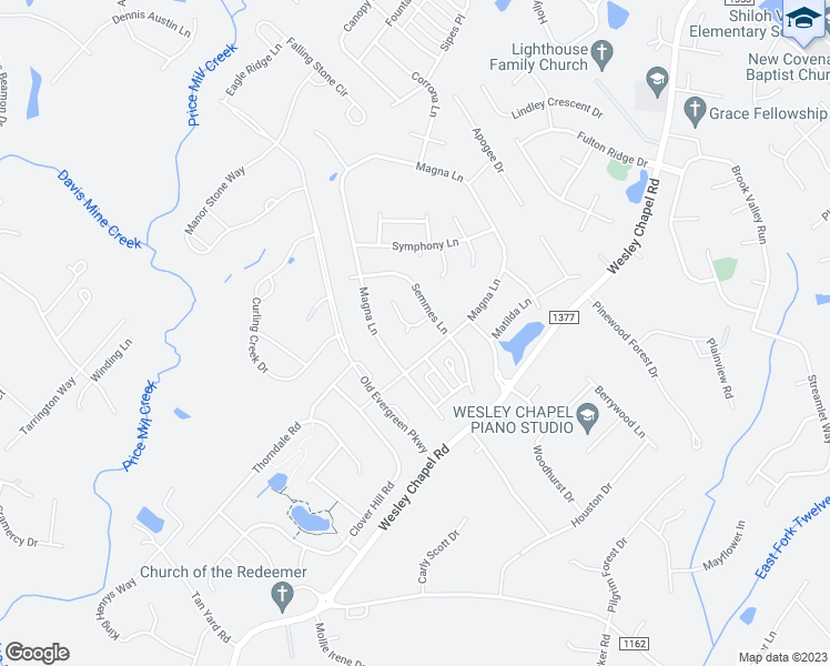 map of restaurants, bars, coffee shops, grocery stores, and more near 1004 Chastain Drive in Indian Trail