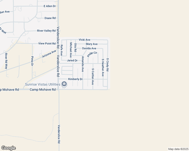 map of restaurants, bars, coffee shops, grocery stores, and more near 4432 South Caitlan Avenue in Fort Mohave