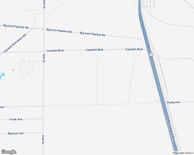 map of restaurants, bars, coffee shops, grocery stores, and more near 25th Street West in Mojave