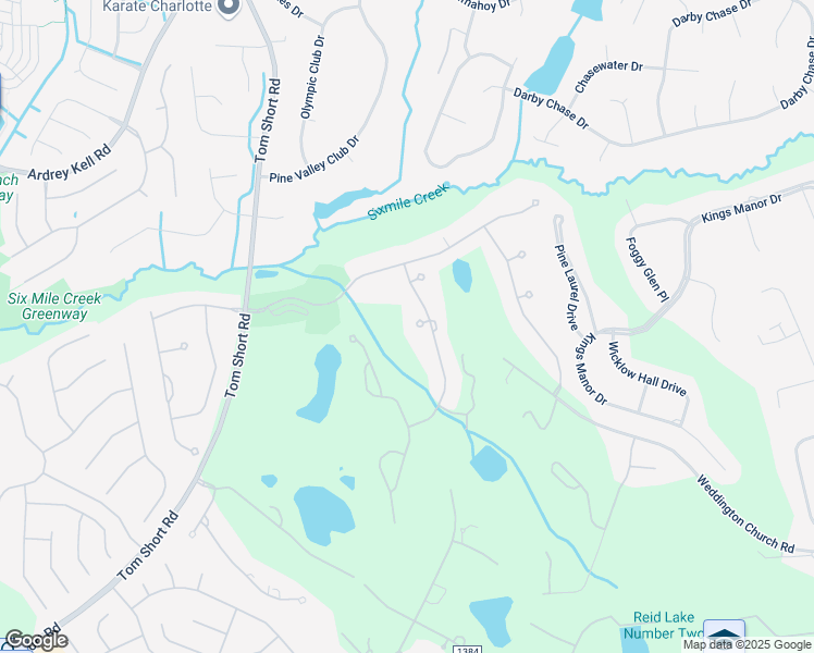 map of restaurants, bars, coffee shops, grocery stores, and more near 8604 Trethorne Court in Waxhaw