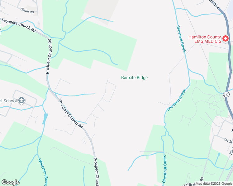 map of restaurants, bars, coffee shops, grocery stores, and more near 10718 Lonnie Lane in Collegedale