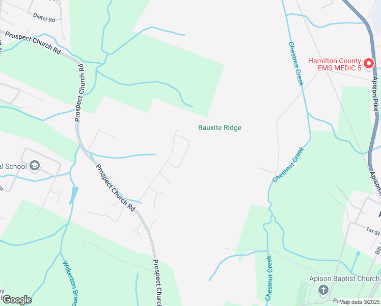 map of restaurants, bars, coffee shops, grocery stores, and more near 10718 Lonnie Lane in Collegedale