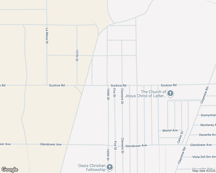 map of restaurants, bars, coffee shops, grocery stores, and more near 160th Street in North Edwards