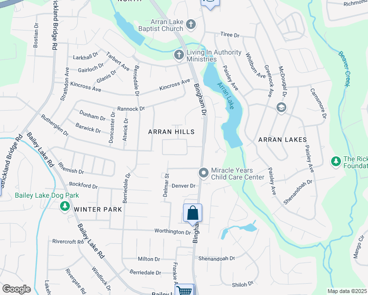 map of restaurants, bars, coffee shops, grocery stores, and more near 6308 Crestwood Avenue in Fayetteville
