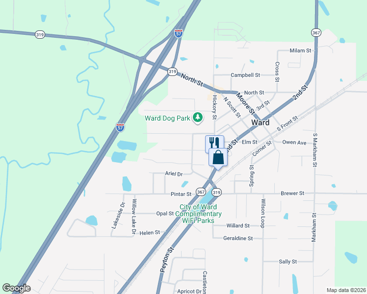 map of restaurants, bars, coffee shops, grocery stores, and more near 15 Stephens Street in Ward