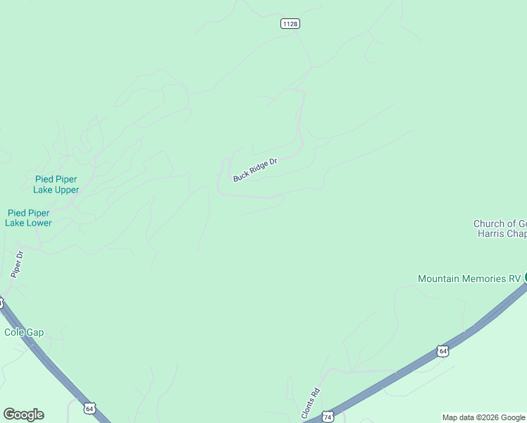 map of restaurants, bars, coffee shops, grocery stores, and more near 111 Buck Ridge Drive in Murphy