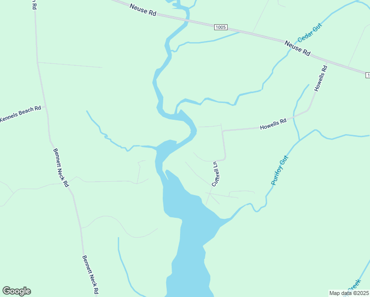 map of restaurants, bars, coffee shops, grocery stores, and more near 174 Parson Road in Grantsboro
