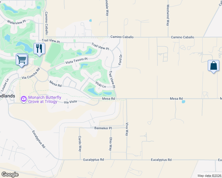 map of restaurants, bars, coffee shops, grocery stores, and more near 1349 Vicki Lane in Nipomo