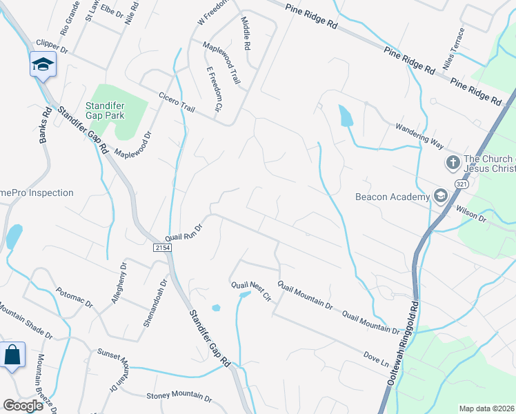 map of restaurants, bars, coffee shops, grocery stores, and more near 2410 Dogwood Season Drive in Chattanooga