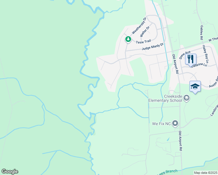 map of restaurants, bars, coffee shops, grocery stores, and more near 3320 Hardee Farms Drive in New Bern