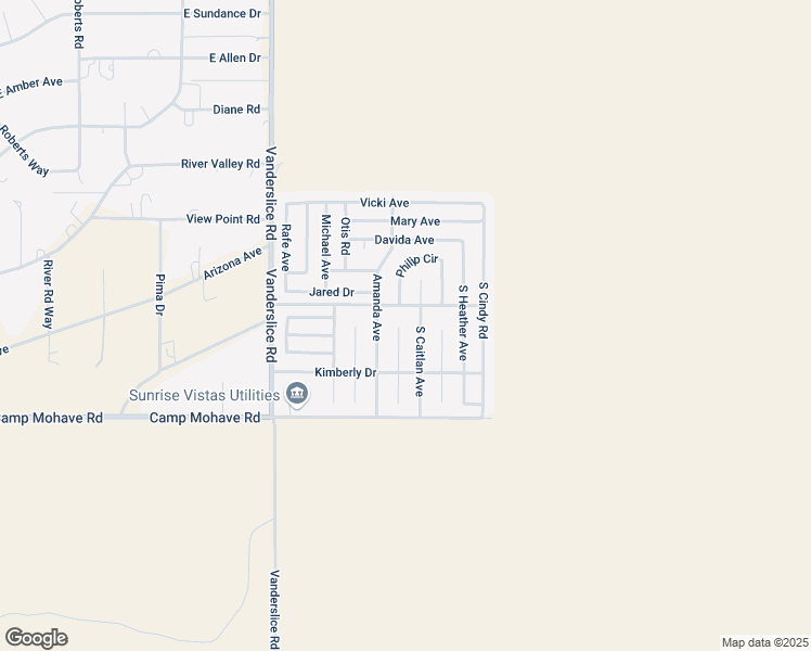 map of restaurants, bars, coffee shops, grocery stores, and more near 4396 Bernard Place in Fort Mohave