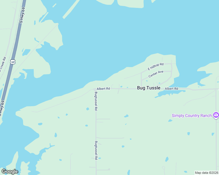 map of restaurants, bars, coffee shops, grocery stores, and more near 1184 Albert Road in McAlester