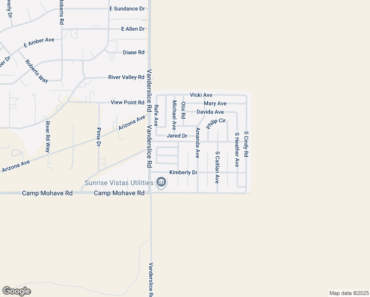 map of restaurants, bars, coffee shops, grocery stores, and more near 4389 Susan Place in Fort Mohave