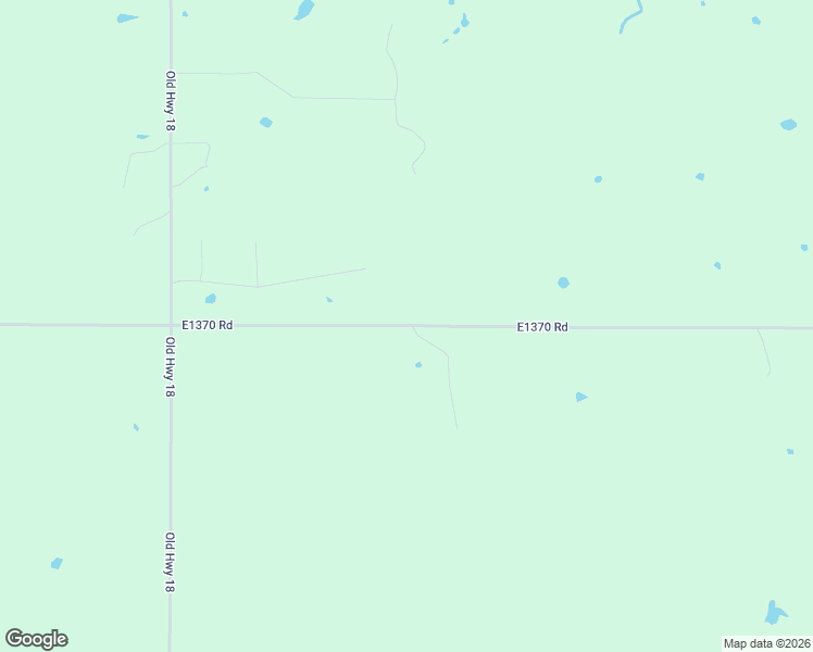 map of restaurants, bars, coffee shops, grocery stores, and more near E1370 Road in Pottawatomie County