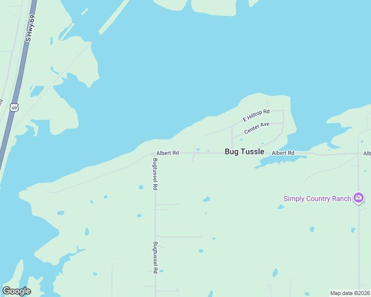 map of restaurants, bars, coffee shops, grocery stores, and more near 1148 Albert Road in McAlester