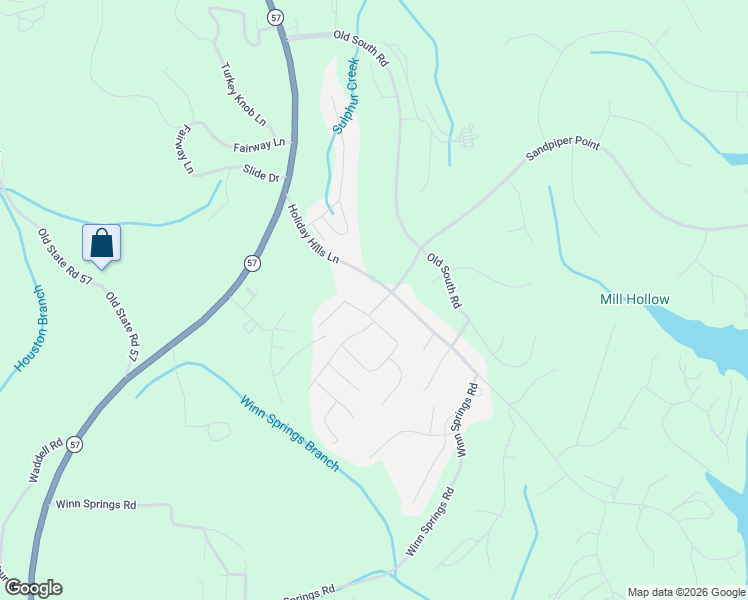 map of restaurants, bars, coffee shops, grocery stores, and more near 350 Rising Sun Lane in Counce