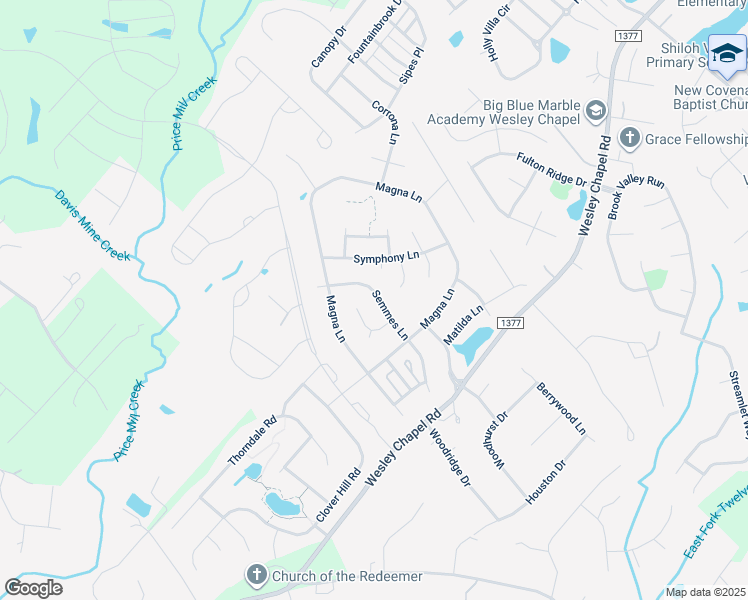 map of restaurants, bars, coffee shops, grocery stores, and more near 3009 Semmes Lane in Indian Trail