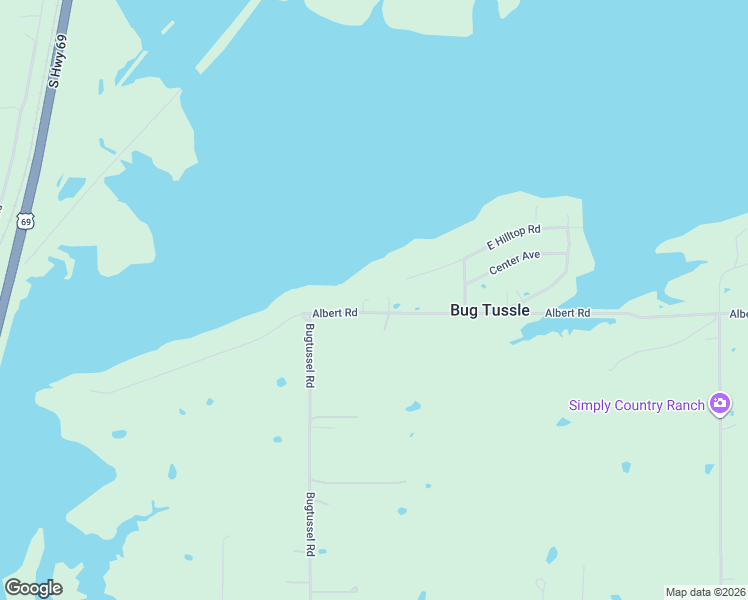 map of restaurants, bars, coffee shops, grocery stores, and more near 1148 Albert Road in McAlester