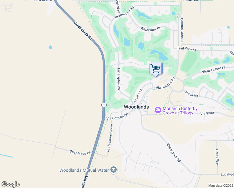map of restaurants, bars, coffee shops, grocery stores, and more near 1804 Barbara Court in Nipomo