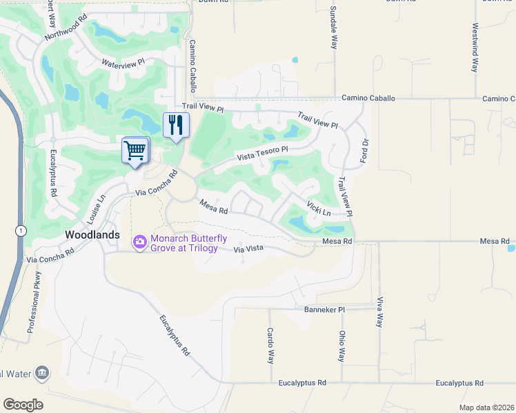 map of restaurants, bars, coffee shops, grocery stores, and more near 1154 Saguaro Way in Nipomo