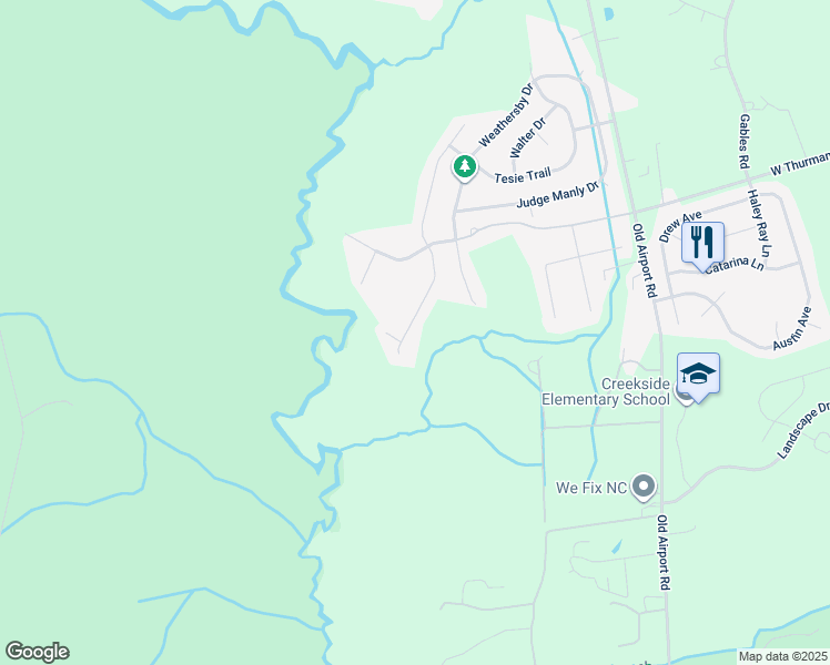 map of restaurants, bars, coffee shops, grocery stores, and more near 3327 Hardee Farms Drive in New Bern
