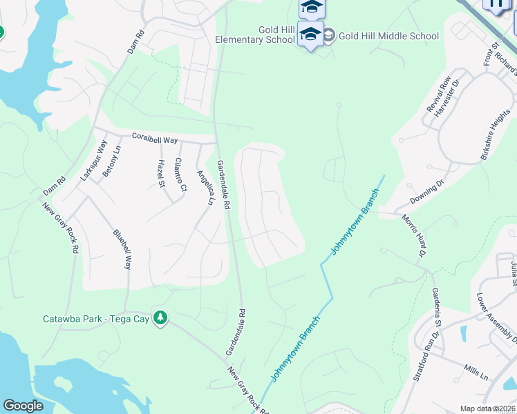 map of restaurants, bars, coffee shops, grocery stores, and more near 560 Rosemary Lane in Tega Cay