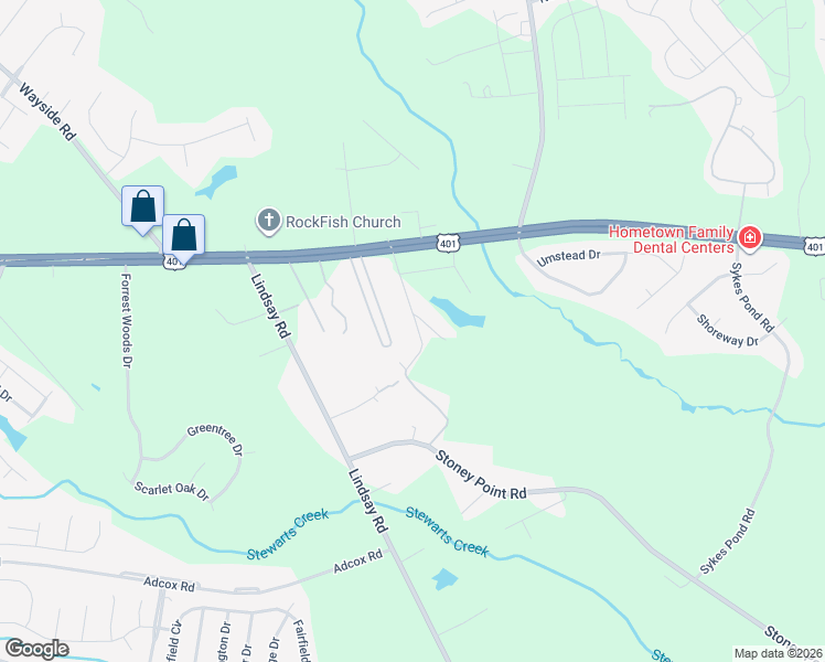 map of restaurants, bars, coffee shops, grocery stores, and more near 310 Wrightsboro Road in Fayetteville