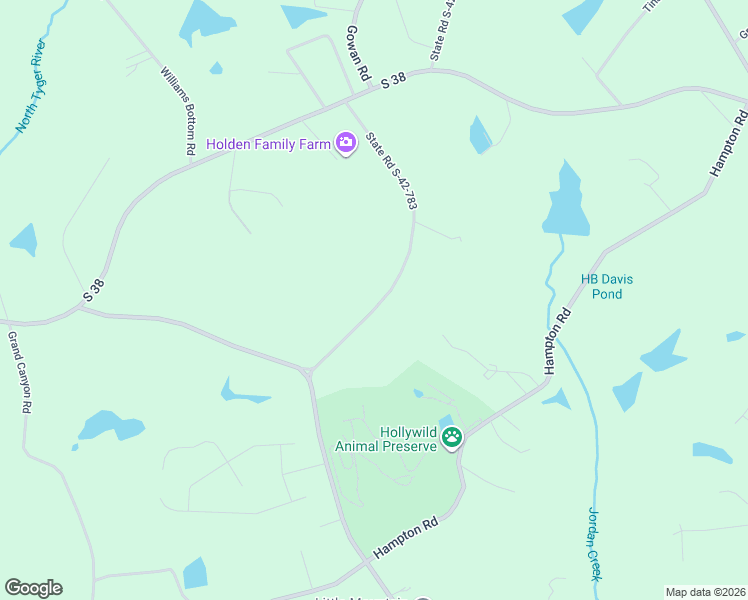 map of restaurants, bars, coffee shops, grocery stores, and more near 360 Little Mountain Circle in Inman