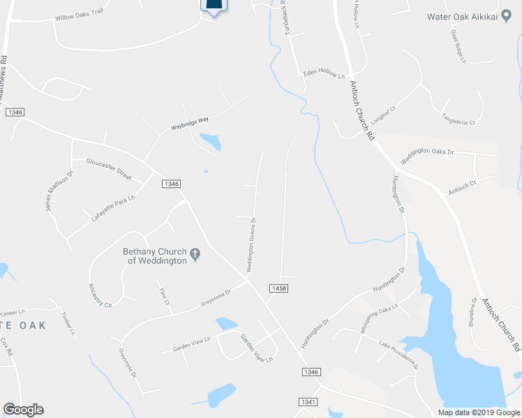 map of restaurants, bars, coffee shops, grocery stores, and more near 8034 Weddington Downs Drive in Matthews