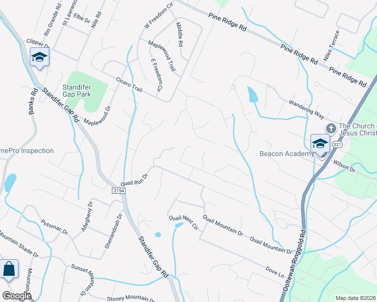 map of restaurants, bars, coffee shops, grocery stores, and more near 2410 Dogwood Season Drive in Chattanooga