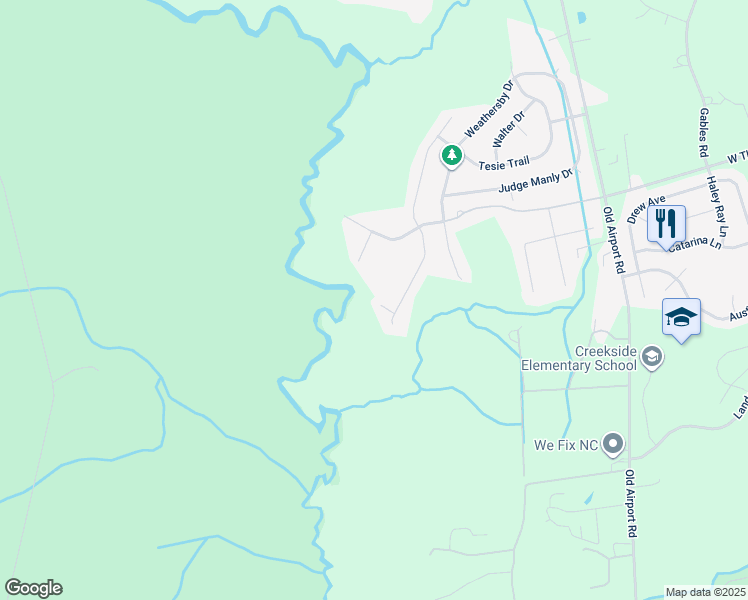 map of restaurants, bars, coffee shops, grocery stores, and more near 3504 Lefty Court in New Bern