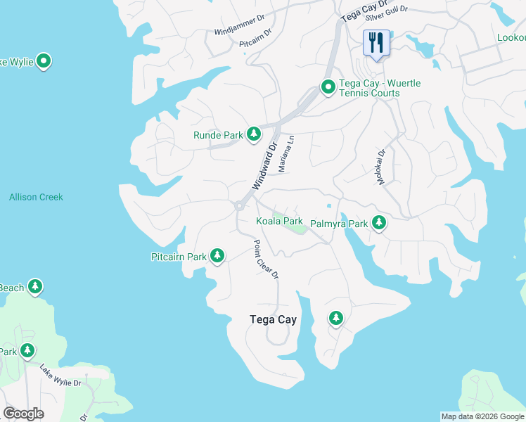 map of restaurants, bars, coffee shops, grocery stores, and more near 4171 Marquesas Avenue in Fort Mill