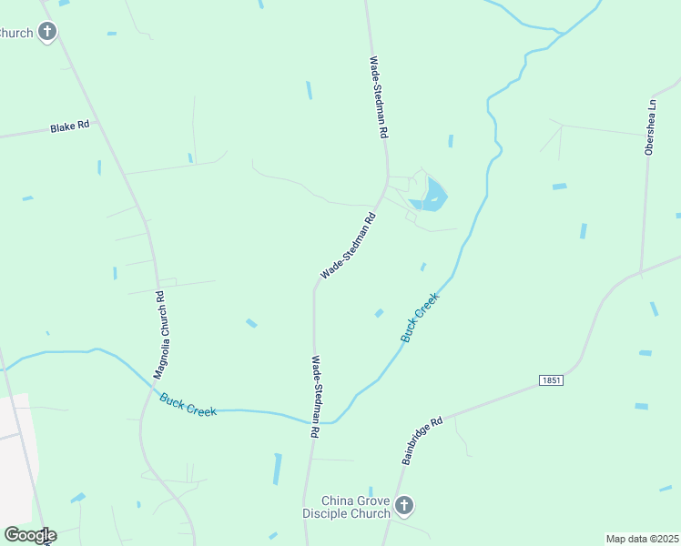 map of restaurants, bars, coffee shops, grocery stores, and more near 684 Wade-Stedman Road in Stedman