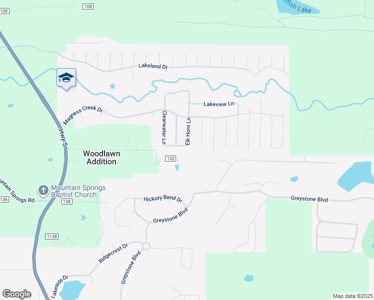 map of restaurants, bars, coffee shops, grocery stores, and more near 25 Rolling Hills Drive in Cabot