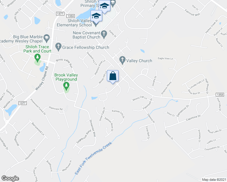 map of restaurants, bars, coffee shops, grocery stores, and more near 3011 Meriwether Lewis Trail in Monroe