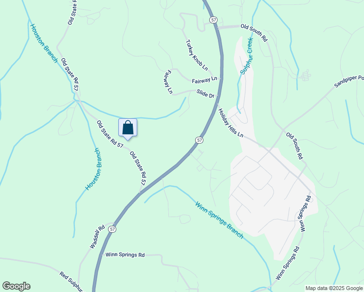 map of restaurants, bars, coffee shops, grocery stores, and more near 10080 Tennessee 57 in Counce