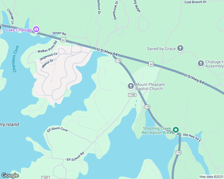 map of restaurants, bars, coffee shops, grocery stores, and more near 98 Licklog Terrace in Hayesville