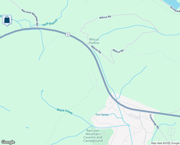 map of restaurants, bars, coffee shops, grocery stores, and more near 4570 Cummings Highway in Chattanooga