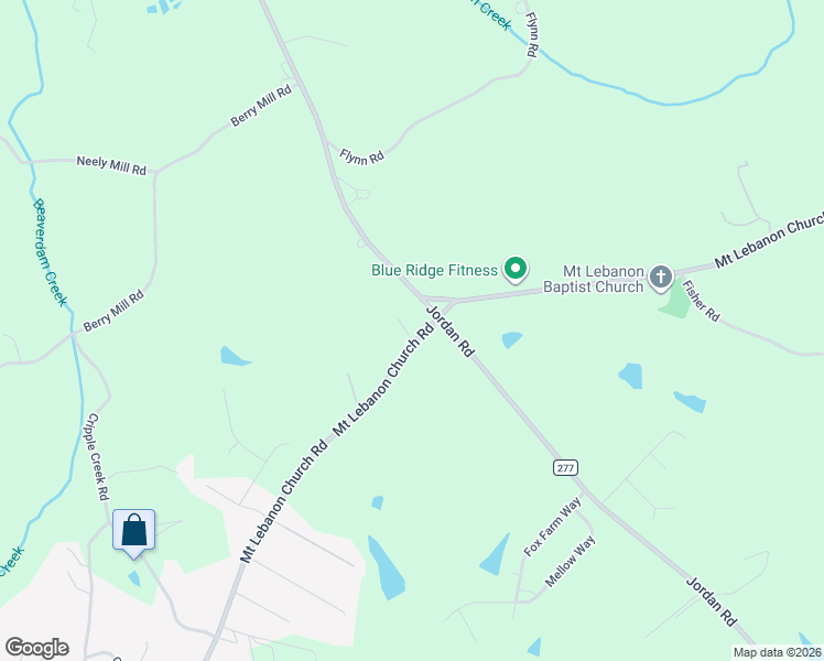 map of restaurants, bars, coffee shops, grocery stores, and more near 4132 Jordan Road in Greer